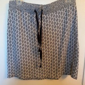 Ann Taylor the loft mini drawstring knit skirt